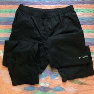 Columbia Omni-Tech Black Waterproof Pants Large